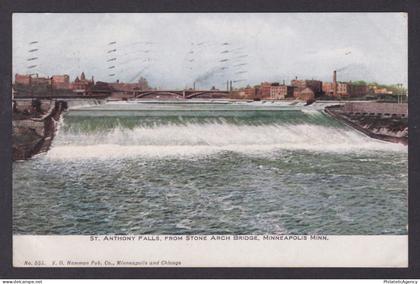 Postcard, United States, Minneapolis MN, St. Anthony Falls