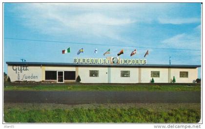 Cloquet MN Minnesota, Bergquist's Norwegian Swedish Gift Shop, Store Front, c1950s Vintage Postcard