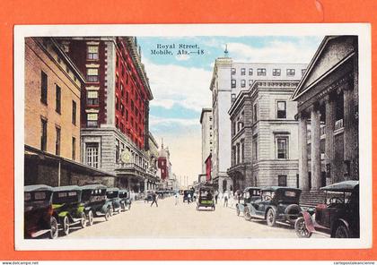 33657 /  ️ MOBILE AL-Alabama Royal Street Ala 1924 à Veuve LEGER Le Havre Published KROPP Milwaukee USA