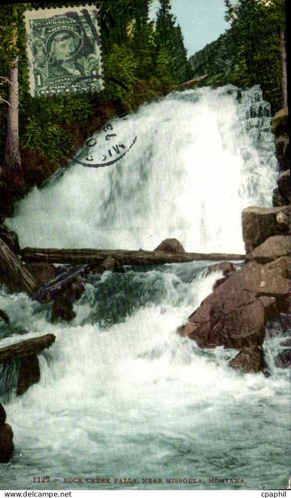 CPA Rock Creek Falls Near Missoula Montana