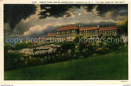 Asheville Grove Park Inn by Moonlight