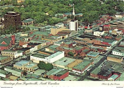 Fayetteville North Carolina USA Partial view from the air