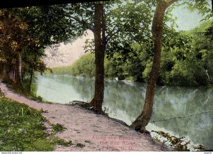 CPA Along The Banke Of The Red River Fargo N D