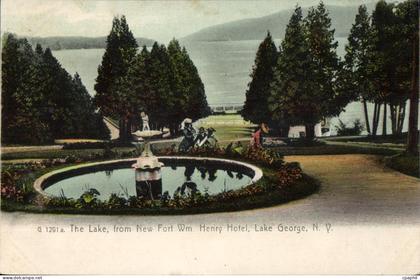 CPA The Lake from New Fort Wm Henry Hotel Lake George