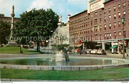 Watertown New York Public Square Fountain Hotel Woodruff Civil War Memorial