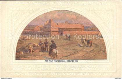 Chicago Illinois The first fort Dearborn Built