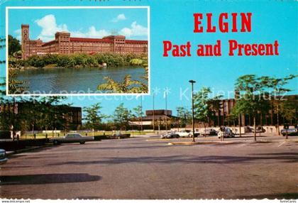 Elgin Illinois Past and Present Civic Center Historical main plant of Elgin Watc