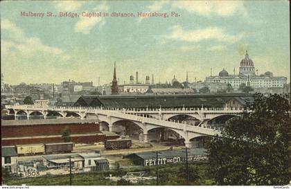 Harrisburg Pennsylvania Mulberry Street Bridge Capitol