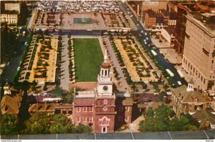 Carte Postale - Etats-Unis - Philadelphia - Independence hall and independence mall - vue aérienne - CPM - Voir Scans Re