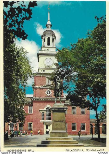 CP INDEPENDENCE HALL PHILADELPHIA -non circulée