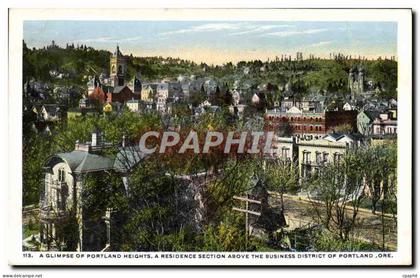 CPA a Glimpse Of Portland Heights A Residence Section Above The Business District Of Portland Ore