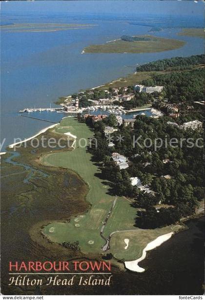 Hilton Head Island Harbour Town Golfplatz Fliegeraufnahme