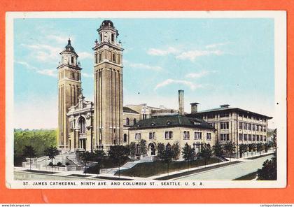 33659 /  SEATTLE WA-Washington ST. JAMES Cathedral Ninth COLUMBIA 1925 à Veuve LEGER Le Havre Photo NOWELL JOHNSTON USA