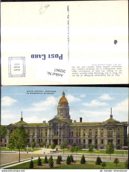 202867,Wyoming Cheyenne State Capitol Gebäude