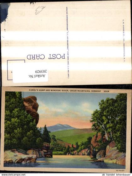 203929,Vermont Camels Hump and Winooski River Green Mountains