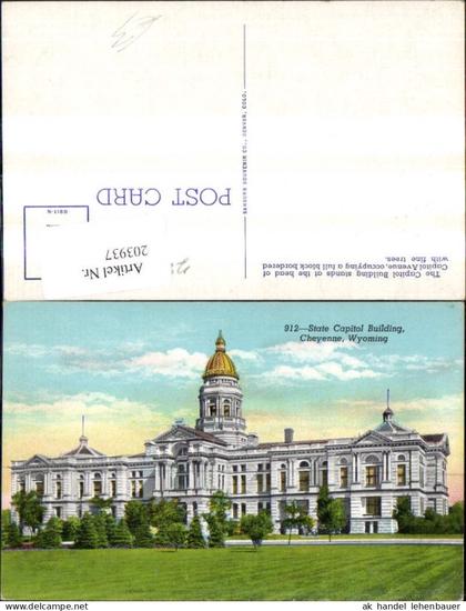 203937,Wyoming Cheyenne State Capitol