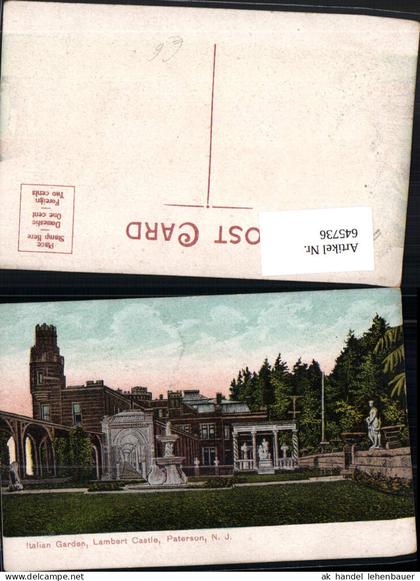 645736,Paterson New Jersey Italian Garden