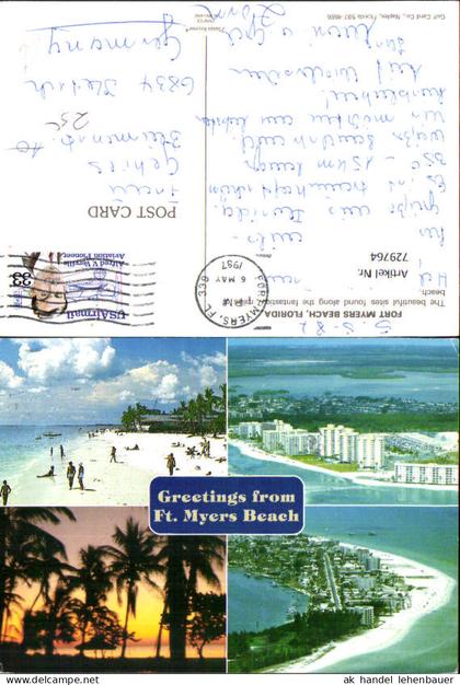 729764 Mehrbild AK Fort Myers Beach Florida Strandleben USA