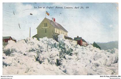BAXP2-0151-ETATS-UNIS - LEWISTON - Ice jam at anglers retreat