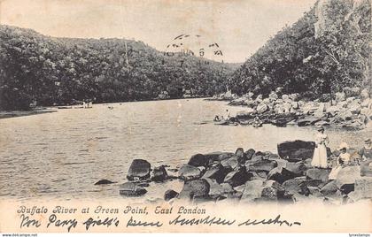 L069 US Buffalo River at Green Point East London 1909 postcard