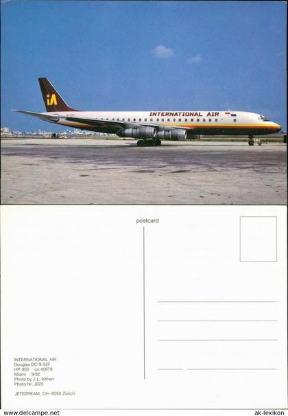 Miami Flugzeug "International Air" - Douglas DC-8-55F auf dem Flughafen 1982