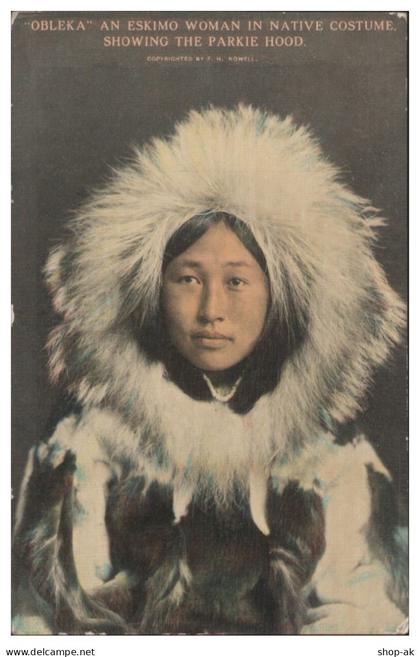 S8221/ Alaska "Obleka" Eskimo Woman AK ca.1912