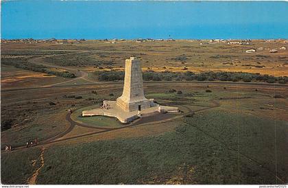 US27 postcard USA NC North Carolina Wright Brothers Wilbur Memorial Shaft aerial