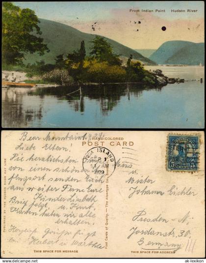 .USA United States of America From Indian Point Hudson River USA 1929