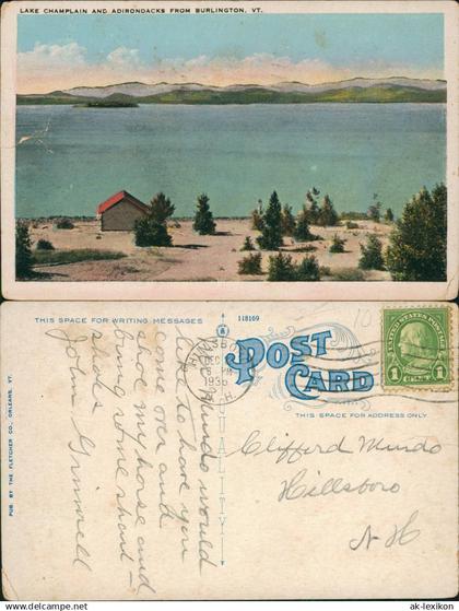 USA United States of America LAKE CHAMPLAIN BURLINGTON Vermont USA Amerika 1936