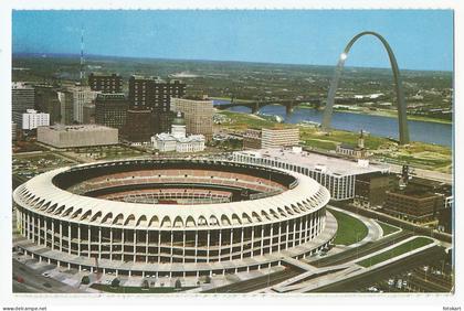 St. Louis Missouri MO, Vintage PC, Gateway Arch-Civic Center