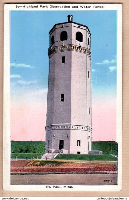 1666 (•◡•) ST PAUL saint MN-Minnesota Highlandpark Observation and Water Tower 1910s