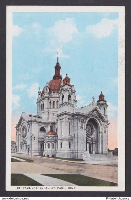 Postcard, United States, St. Paul MN, St. Paul Cathedral