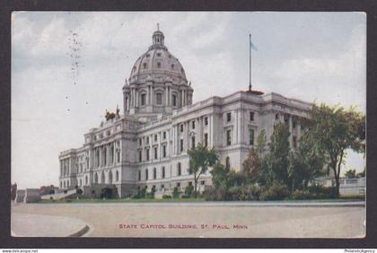 Vintage postcard USA St Paul MN Minnesota State Capitol Building Architecture