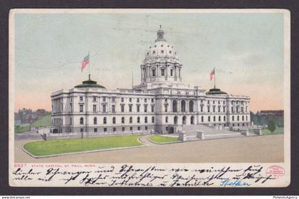 Vintage postcard USA St Paul MN Minnesota State Capitol Building Architecture