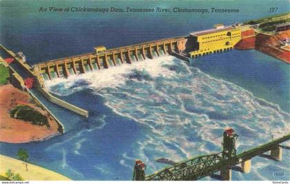 Chattanooga Tennessee USA Air View of Chickamauga Dam