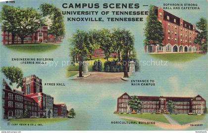 Knoxville Tennessee USA Campus Scenes University of Tennessee