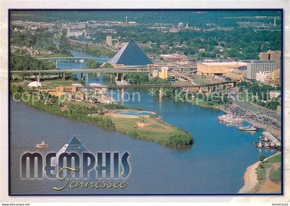 Memphis Tennessee The Memphis Riverfront Aerial view