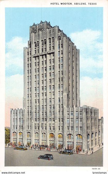 A972 US Hotel Wooten Abilene Texas vintage postcard
