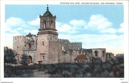 San Antonio Texas Mission San Jose 18th Century Ruines