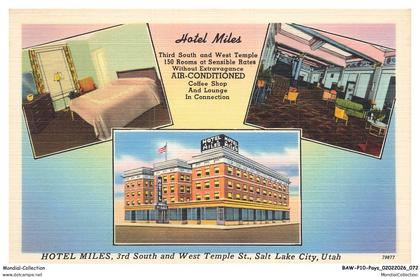 BAWP10-0925-USA - hotel miles 3rd south and west temple saint salt lake city UTAH