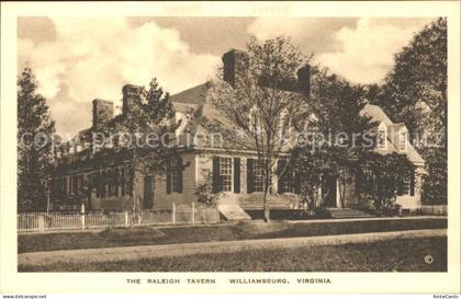 Williamsburg Virginia Raleigh Tavern Historic Building