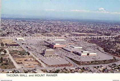 Tacoma and Mount Rainier Fliegeraufnahme