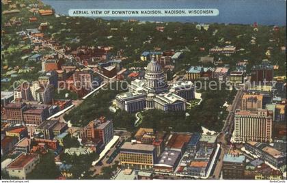 Madison Wisconsin Fliegeraufnahme Downtown