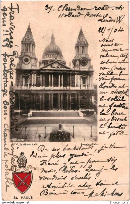 CPA  Carte Postale Royaume Uni London St. Paul's Cathedral  1904VM106448
