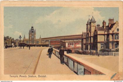 B285 England Temple Meads Station Railway Station Bristol 1909 postcard