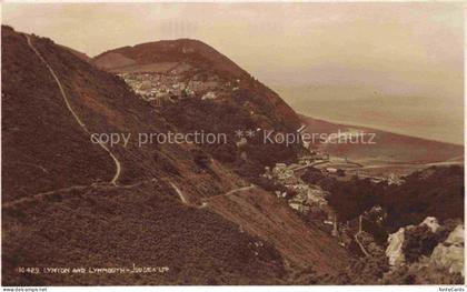 Lynton Lynmouth Devon UK Lynton Lynmouth Klippen Kueste Tal Meer Steilkueste