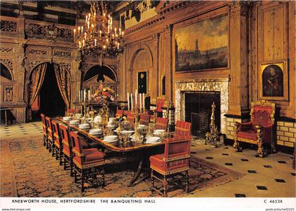 uk49287 banqueting hall knebworth house hertfordshire uk