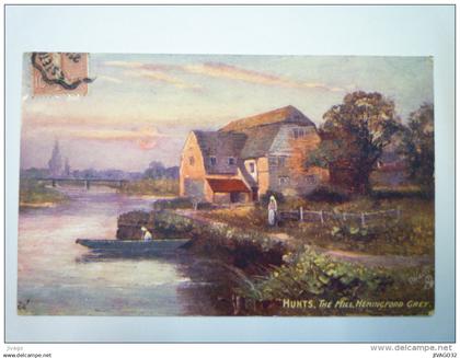 HUNTS  :  The  MILL  ,  Hemingford Grey  -  Tuck's Post Card  couleur   1905