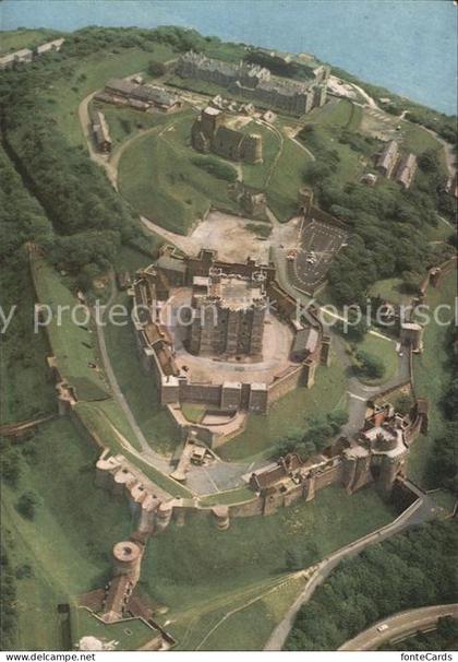Dover Kent UK Dover Castle Kent Fliegeraufnahme