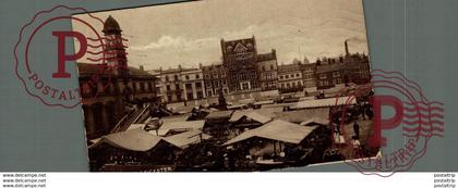 RPPC   REAL PHOTO  MARKET PLACE LEICESTER  Marché - Mercado - Market - Mercati - Mercadillo